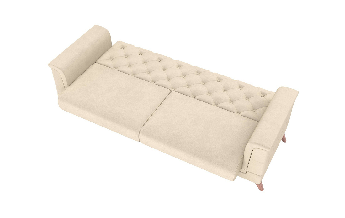 Амарант М / диван - кровать велюр тенерифе крем